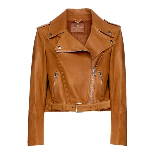 Jackets > Leather Jackets - - Ermanno Scervino - Modalova