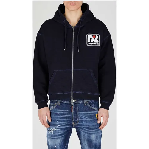 Sweatshirts & Hoodies > Zip-throughs - - Dsquared2 - Modalova