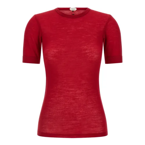 Versace - Tops > T-Shirts - Red - Versace - Modalova