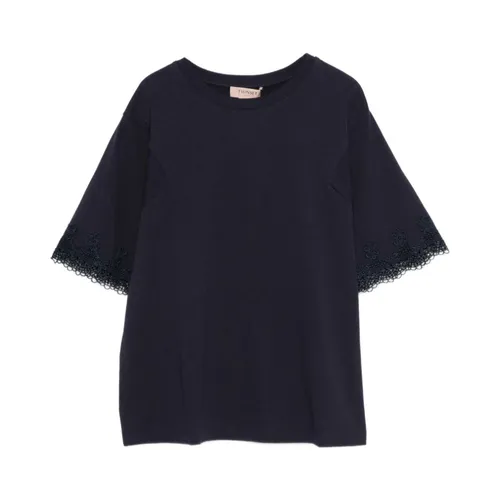 Twinset - Tops > T-Shirts - Blue - Twinset - Modalova