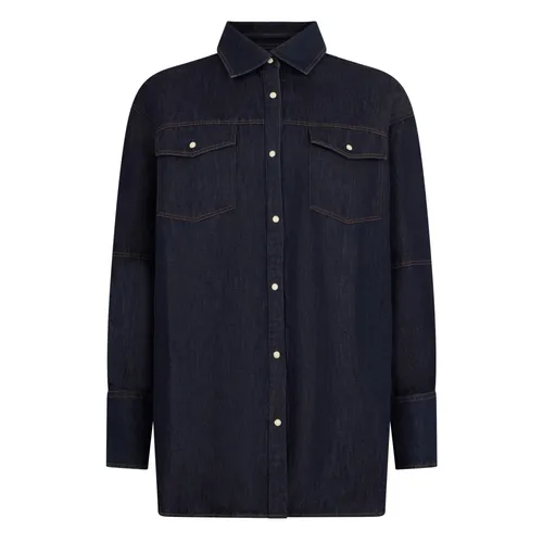 Blouses & Shirts > Denim Shirts - - Moorer - Modalova