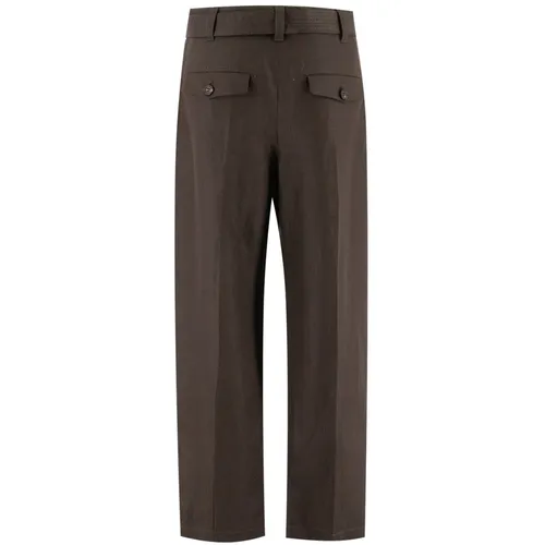 Trousers > Straight Trousers - - Brunello Cucinelli - Modalova
