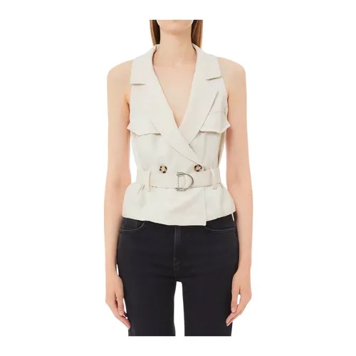 Liu Jo - Jackets > Vests - White - Liu Jo - Modalova