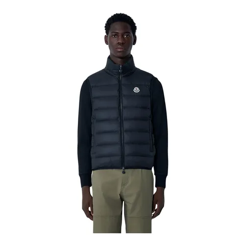 Moncler - Jackets > Vests - Black - Moncler - Modalova
