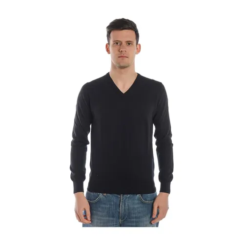 Knitwear > V-neck Knitwear - - Daniele Alessandrini - Modalova