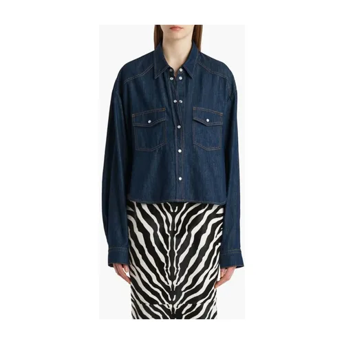 Blouses & Shirts > Denim Shirts - - Khaite - Modalova