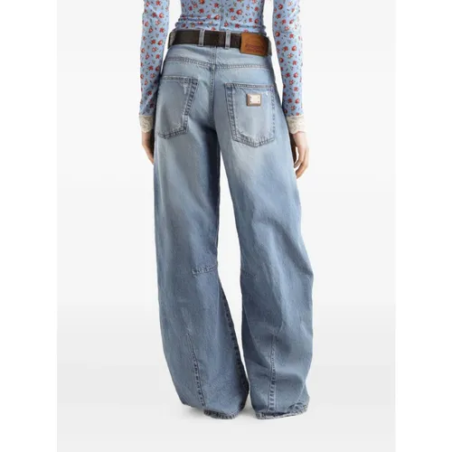 Jeans > Wide Jeans - - Dolce & Gabbana - Modalova