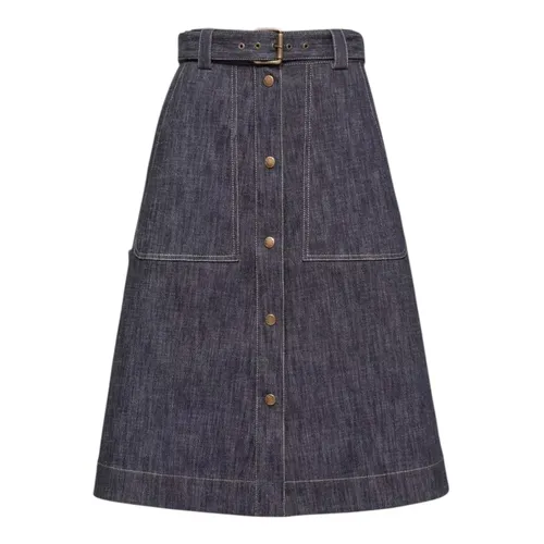 Skirts > Denim Skirts - - Moncler - Modalova