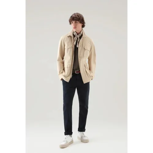 Trousers > Chinos - - Woolrich - Modalova