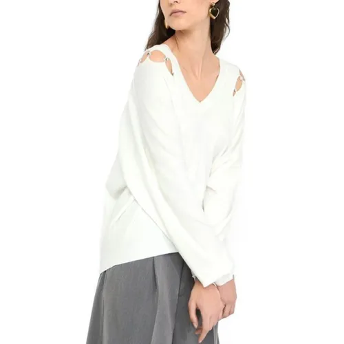 Knitwear > V-neck Knitwear - - Liu Jo - Modalova