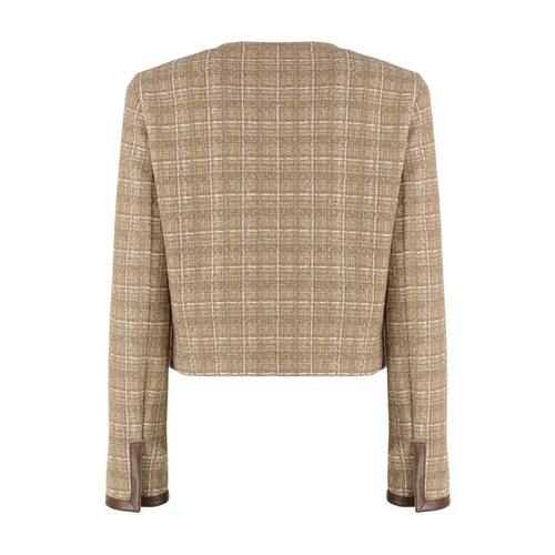 Pinko - Jackets > Blazers - Beige - Pinko - Modalova