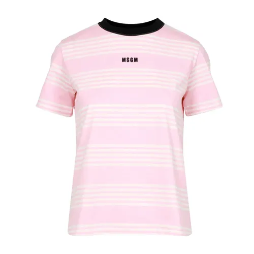 Msgm - Tops > T-Shirts - Pink - Msgm - Modalova
