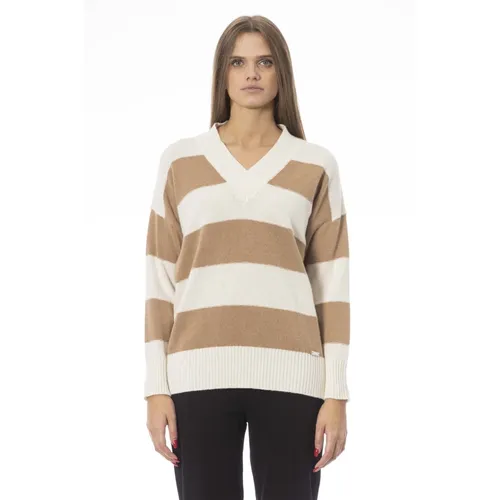 Knitwear > V-neck Knitwear - - Baldinini - Modalova