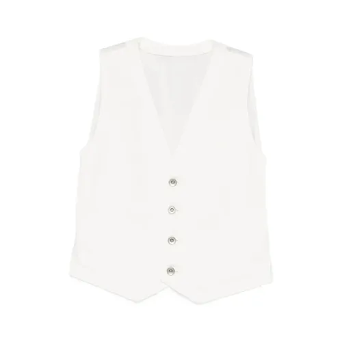 Sacai - Jackets > Vests - White - Sacai - Modalova