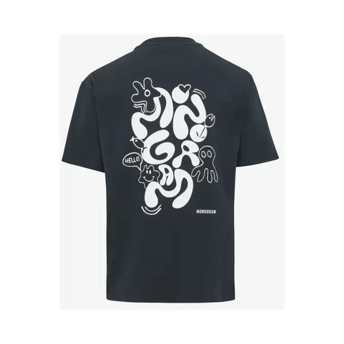 Genti - Tops > T-Shirts - Black - Genti - Modalova