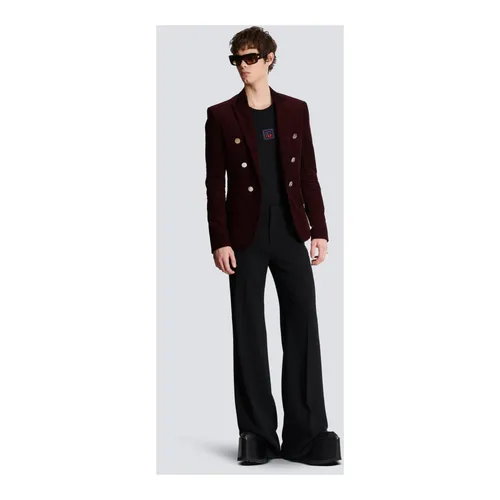 Balmain - Jackets > Blazers - Red - Balmain - Modalova