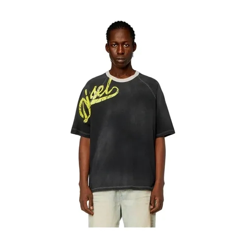 Diesel - Tops > T-Shirts - Gray - Diesel - Modalova