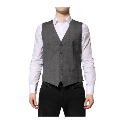 Suits > Suit Vests - - Dolce & Gabbana - Modalova