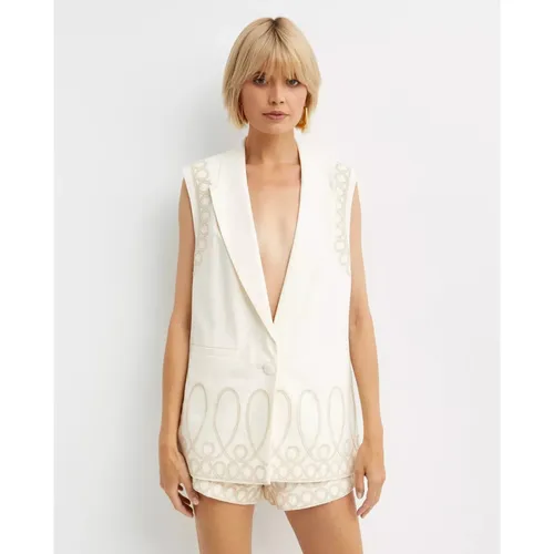 Ixiah - Jackets > Vests - White - Ixiah - Modalova