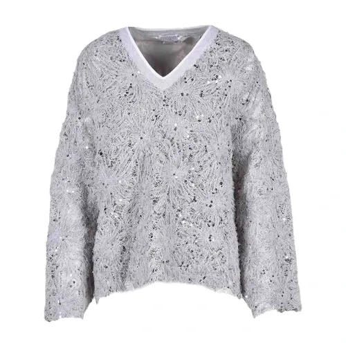 Knitwear > V-neck Knitwear - - Brunello Cucinelli - Modalova