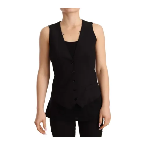 Jackets > Vests - - Dolce & Gabbana - Modalova
