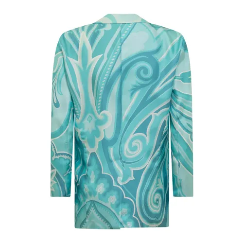 Etro - Jackets > Blazers - Blue - Etro - Modalova