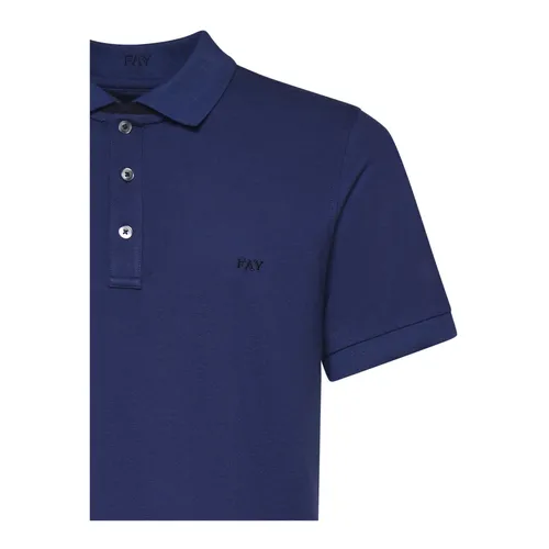 Fay - Tops > Polo Shirts - Blue - Fay - Modalova