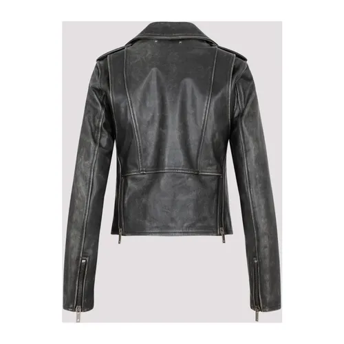 Jackets > Leather Jackets - - Golden Goose - Modalova