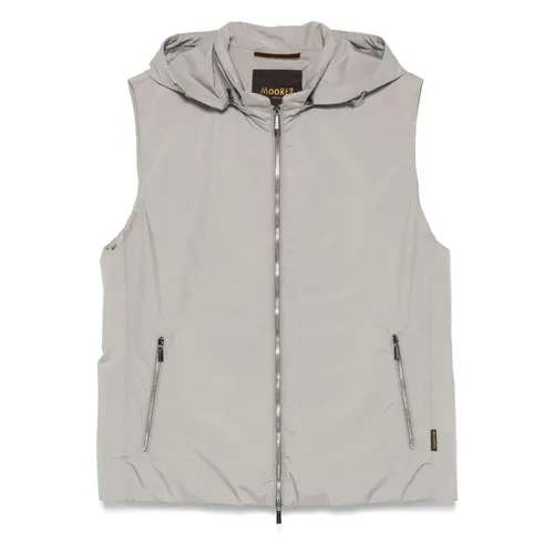 Moorer - Jackets > Vests - Gray - Moorer - Modalova