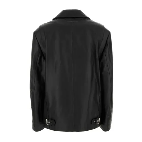Jackets > Leather Jackets - - MM6 Maison Margiela - Modalova