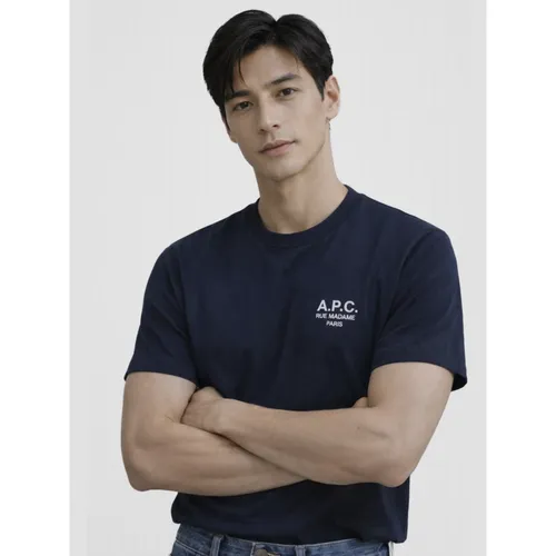 A.p.c. - Tops > T-Shirts - Blue - A.p.c. - Modalova