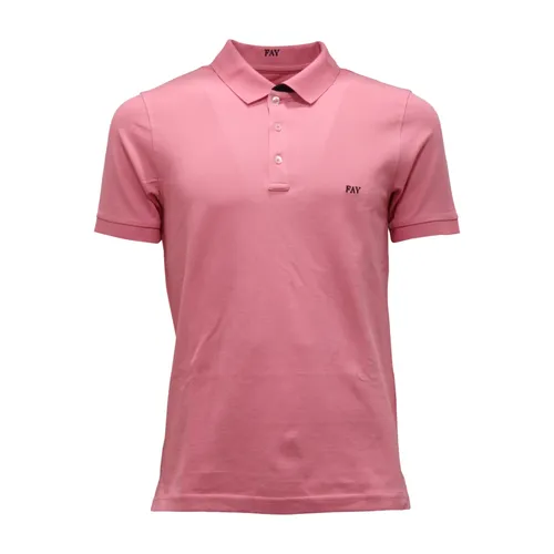 Fay - Tops > Polo Shirts - Pink - Fay - Modalova