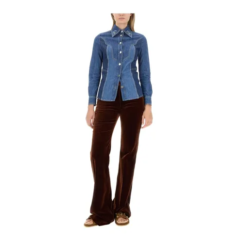 Blouses & Shirts > Denim Shirts - - Etro - Modalova