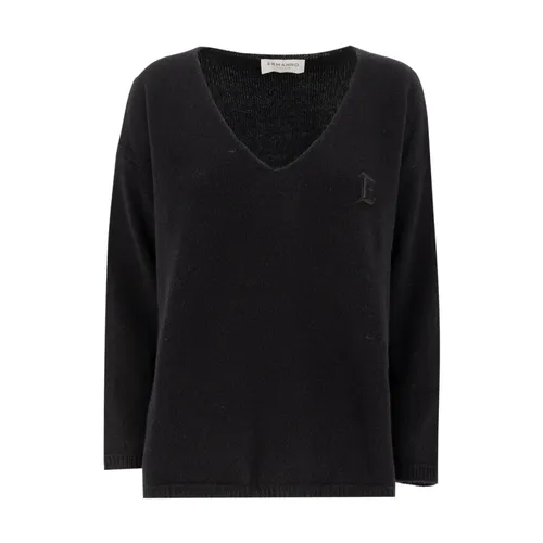 Knitwear > V-neck Knitwear - - Ermanno Scervino - Modalova