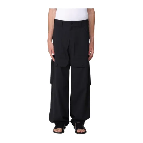 Trousers > Wide Trousers - - Msgm - Modalova