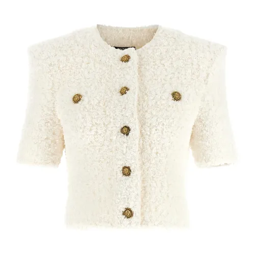 Jackets > Tweed Jackets - - Balmain - Modalova