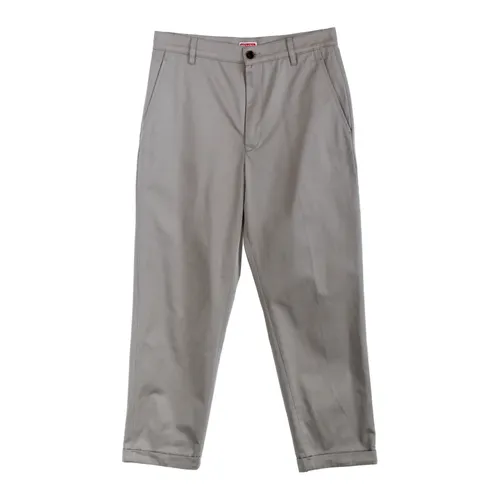 Kenzo - Trousers > Chinos - Gray - Kenzo - Modalova