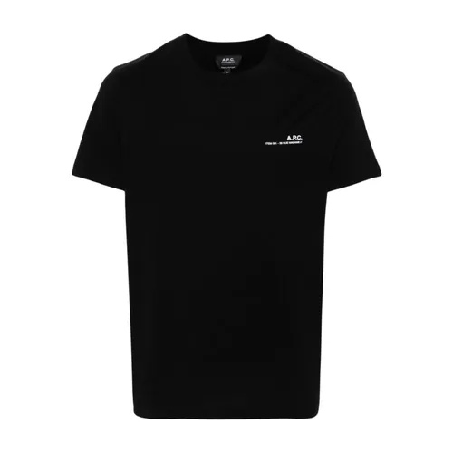 A.p.c. - Tops > T-Shirts - Black - A.p.c. - Modalova