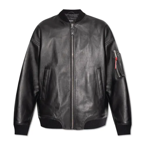 Jackets > Leather Jackets - - Dsquared2 - Modalova