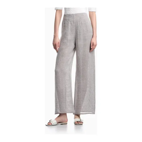 Trousers > Wide Trousers - - Emporio Armani - Modalova