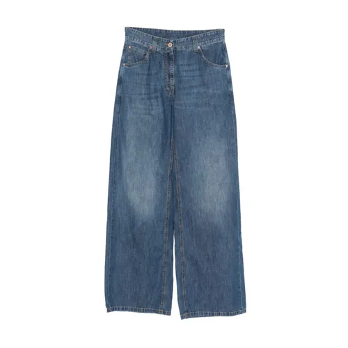 Jeans > Wide Jeans - - Brunello Cucinelli - Modalova