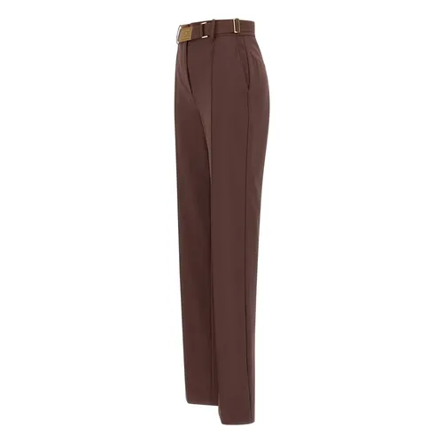 Trousers > Wide Trousers - - Elisabetta Franchi - Modalova
