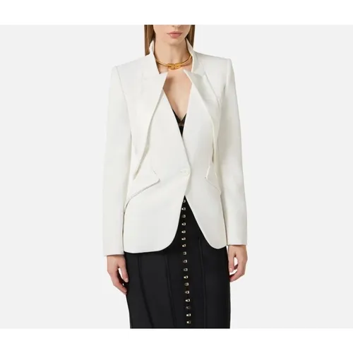Jackets > Blazers - - Elisabetta Franchi - Modalova