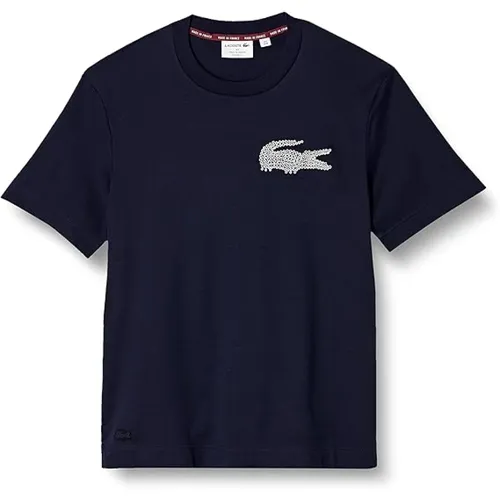 Lacoste - Tops > T-Shirts - Blue - Lacoste - Modalova