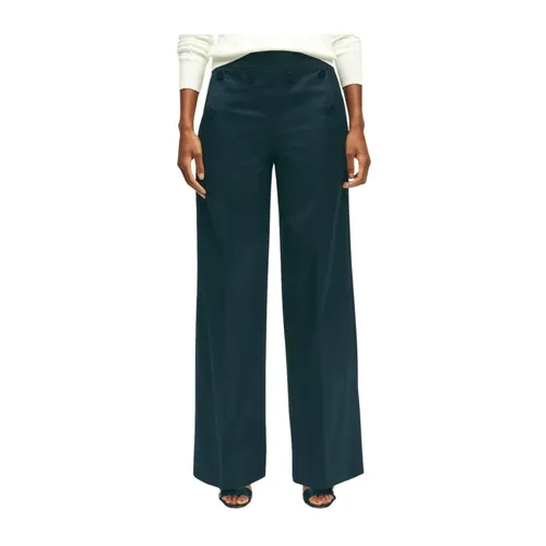 Trousers > Wide Trousers - - Brooks Brothers - Modalova