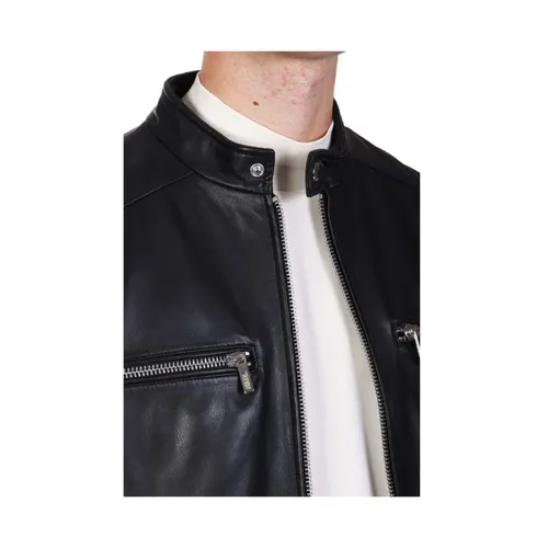 Jackets > Leather Jackets - - Karl Lagerfeld - Modalova