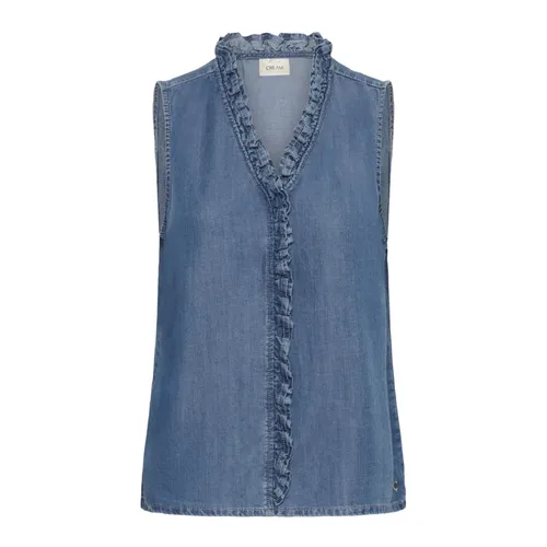 Tops > Sleeveless Tops - - Cream - Modalova