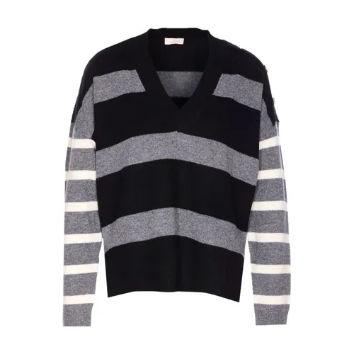 Knitwear > V-neck Knitwear - - Liu Jo - Modalova