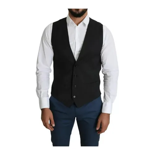 Suits > Suit Vests - - Dolce & Gabbana - Modalova