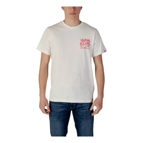 Replay - Tops > T-Shirts - Beige - Replay - Modalova